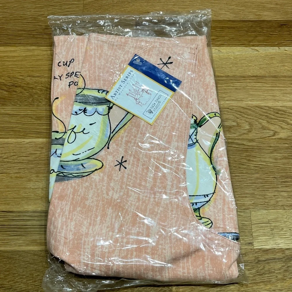 Julia Junkin Studio Artist Series by Western Linen Cafe Kitchen Apron - NWT